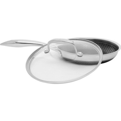 Kohersen 71106 Black Cube Serpenyő Üveg fedővel 20cm - Ezüst (71106)