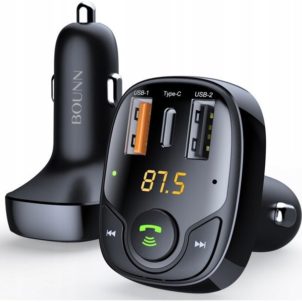 Ładowarka Bounn Åadowarka samochodowa USB QC3.0+TYPE C 3A+USB 1A