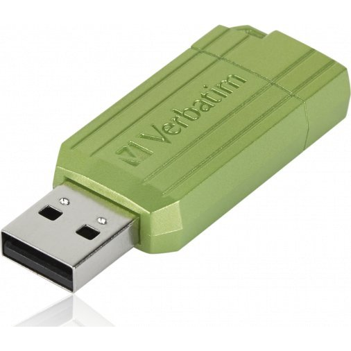 Verbatim 49462 PinStripe USB drive 2.0, 128 GB, USB Type-A, 2.0, 12 MB/s, Slide, Green