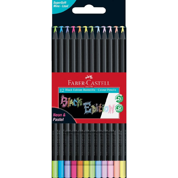 Faber-Castell Black Edition színes ceruza készlet (12 db / csomag)