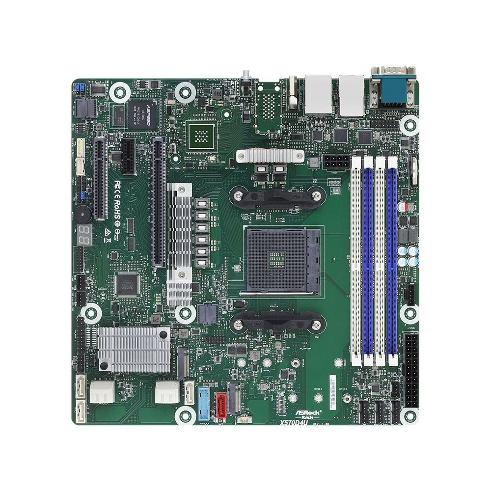 Asrock X570D4U alaplap AMD X570 AM4 foglalat Micro ATX (X570D4U)