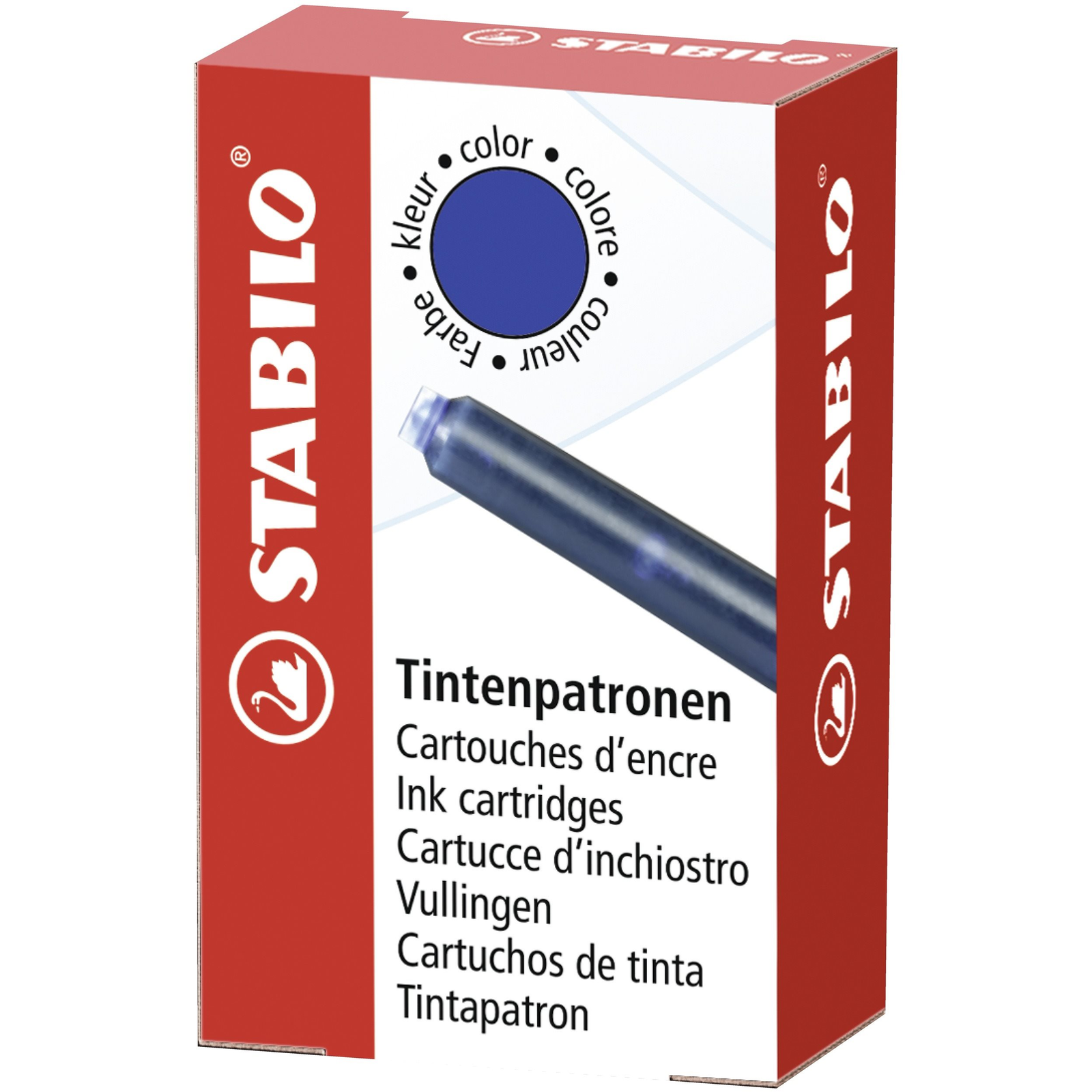 STABILO tintapatron, kék - 6 db (4006381484510)