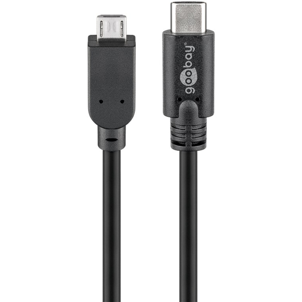Кабел Goobay , USB-C мъжки - USB 2.0 micro B мъжки, 1 м