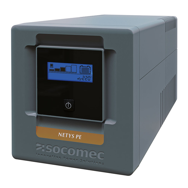 Socomec NETYS PE NPE-1000-LCD UPS-enhed Interaktivt indgangsstik 1 kVA 600 W 4 AC stikkontakt(er)