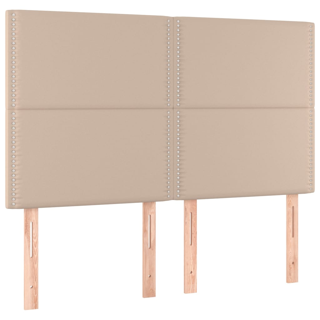 4 db cappuccino színű műbőr fejtámla 72 x 5 x 78/88 cm (3116287)