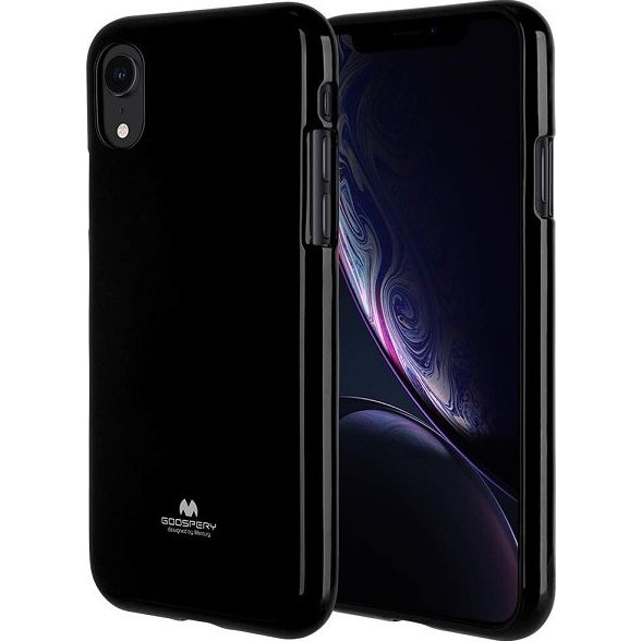 Mercury Jelly Apple iPhone 12 Pro Max szilikon tok, fekete (110751)