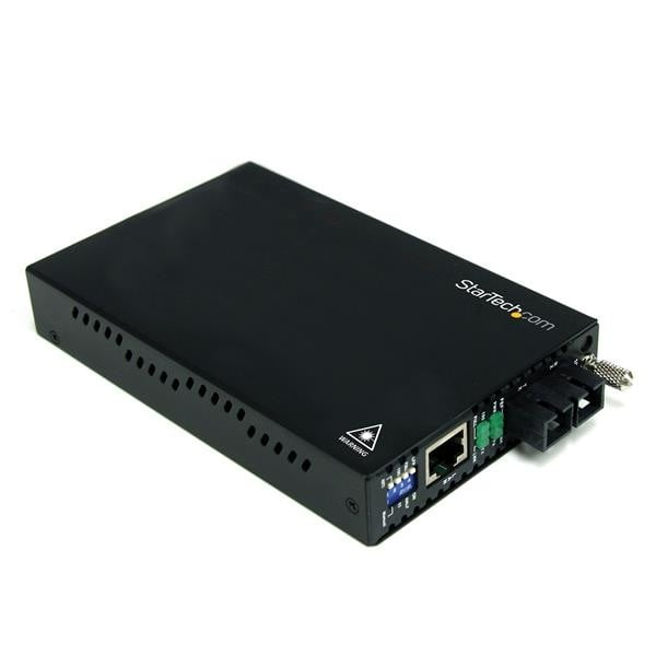 StarTech.com ET90110SM302 netværksomformer til medie 200 Mbit/s 1310 nm Enkeltilstand Sort