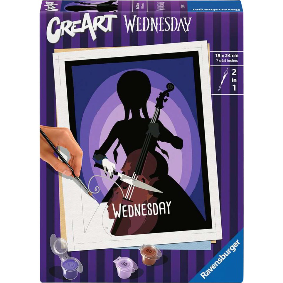 Ravensburger CreArt ART Collection - Wednesday festmény készlet 18x24cm