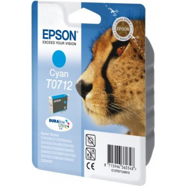 Epson Cheetah T0712 cartuccia d'inchiostro 1 pz Originale