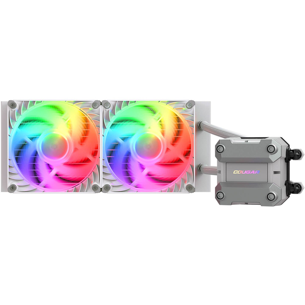 COUGAR Gaming CGR-PSDUTRGB-W-240 Processor Alt-i-en væskekøler 12 cm Hvid