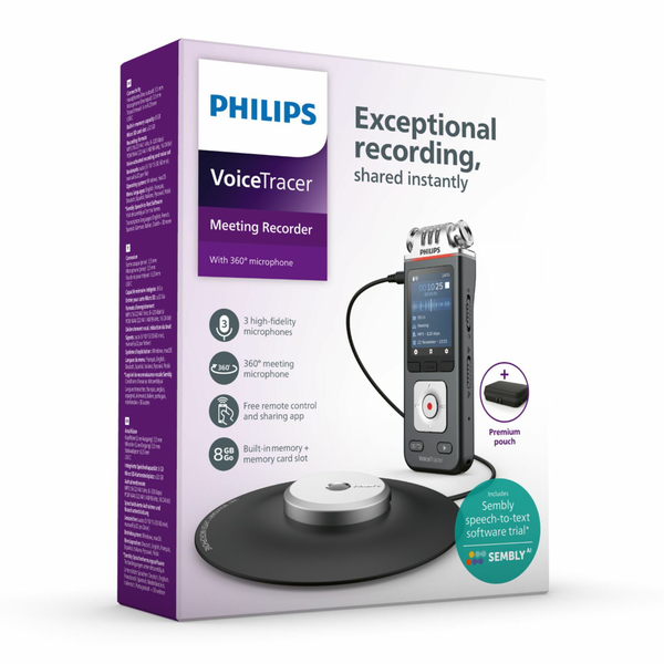 Philips VoiceTracer Sort, Grå
