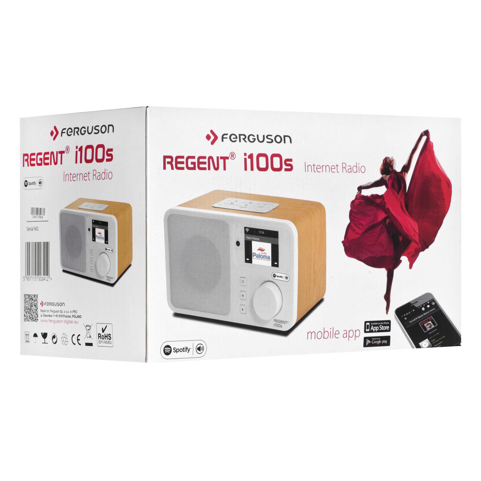 Ferguson Regent i100S Internet rádió Barna (REGENT I100SD)