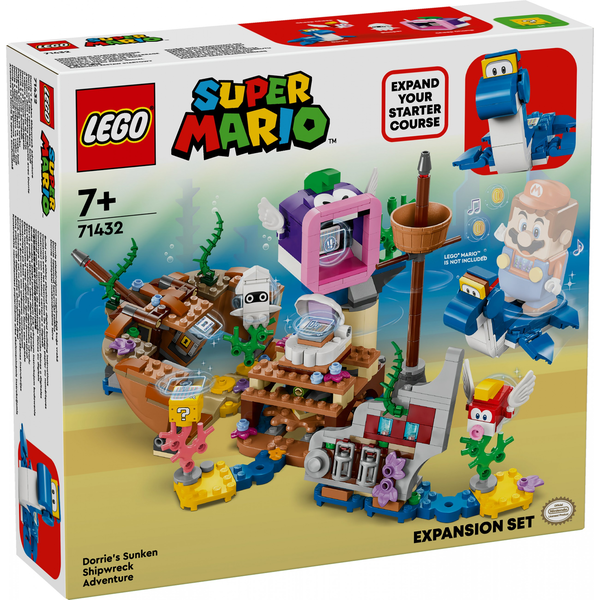 LEGO Super Mario 71432 Dorrie a dobrodružství vraku – doplňková sada