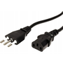 Value 19.99.2072 Áram Csatlakozókábel Fekete 1.80 m