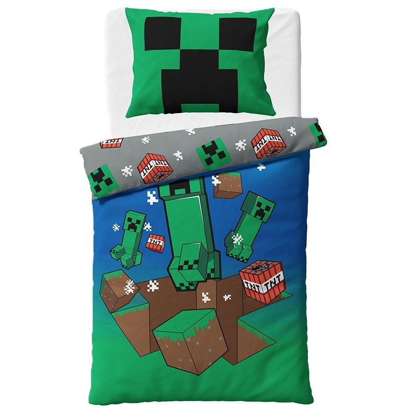 Kaptan Kids bedding Minecraft Creeper Explode (8595693232927)
