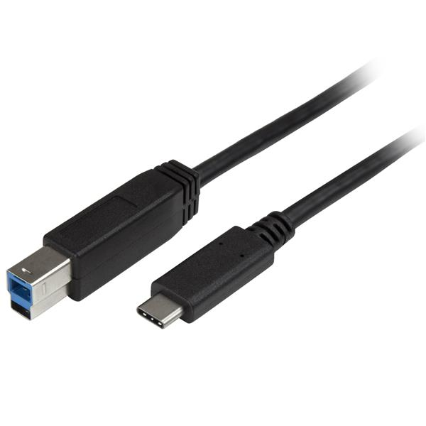 StarTech.com USB315CB2M USB-kabel USB 3.2 Gen 1 (3.1 Gen 1) 2 m USB C USB B Sort