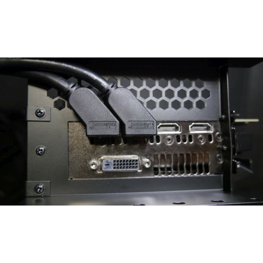 CableMod vertikális PCI-e keret - HDMI + DisplayPort (CM-VPB-HDK-R) (CM-VPB-HDK-R)