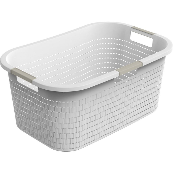 Rotho Country szennyeskosár 40 liter fehér (1040401100)