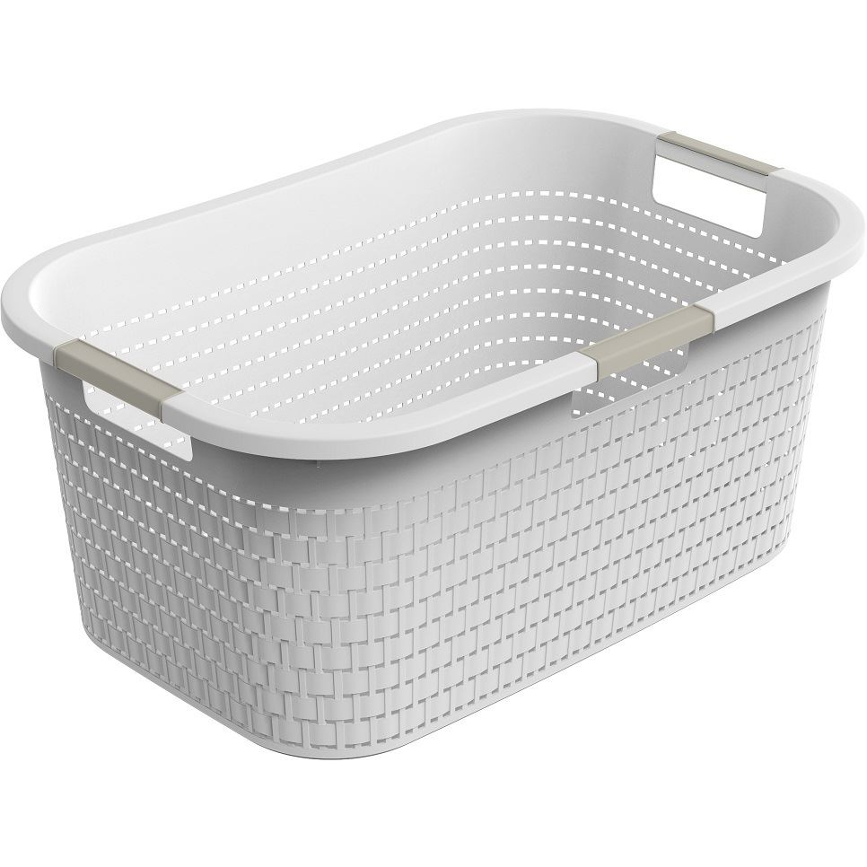 Rotho Country szennyeskosár 40 liter fehér (1040401100) (Rotho1040401100)