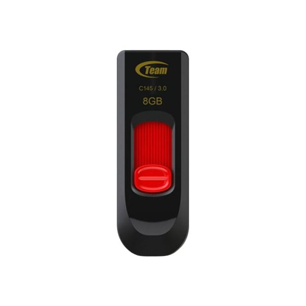 USB памет Team Group, C145, 8 GB, USB 3.0, Червен/Черен