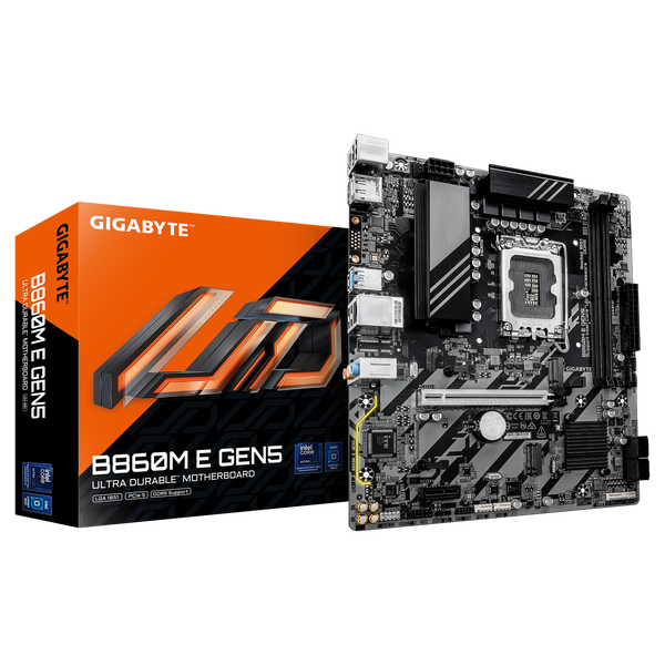 GIGABYTE B860M E GEN5 moederbord Intel B860 LGA 1851 (Socket V1) micro ATX