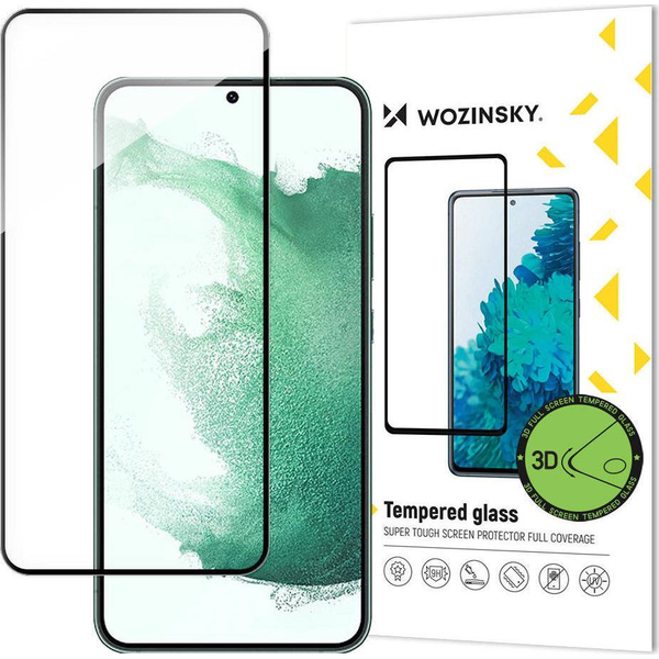  Wozinsky 3D Edge Nano Flexi Glass folia szklana szkło hartowane na cały ekran z ramką Samsung Galaxy S22+ (S22 Plus) przezroczysty
