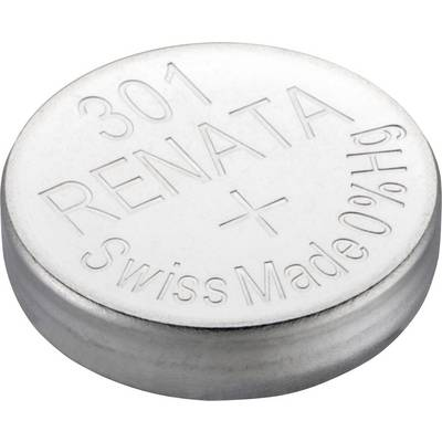 301 gombelem, ezüstoxid, 1,55V, 130 mAh, Renata SR43SW, SR43, SR1142, V301, D301, 226, D, 280-01, SB-A8, RW34, WS11 (301.SP MF)