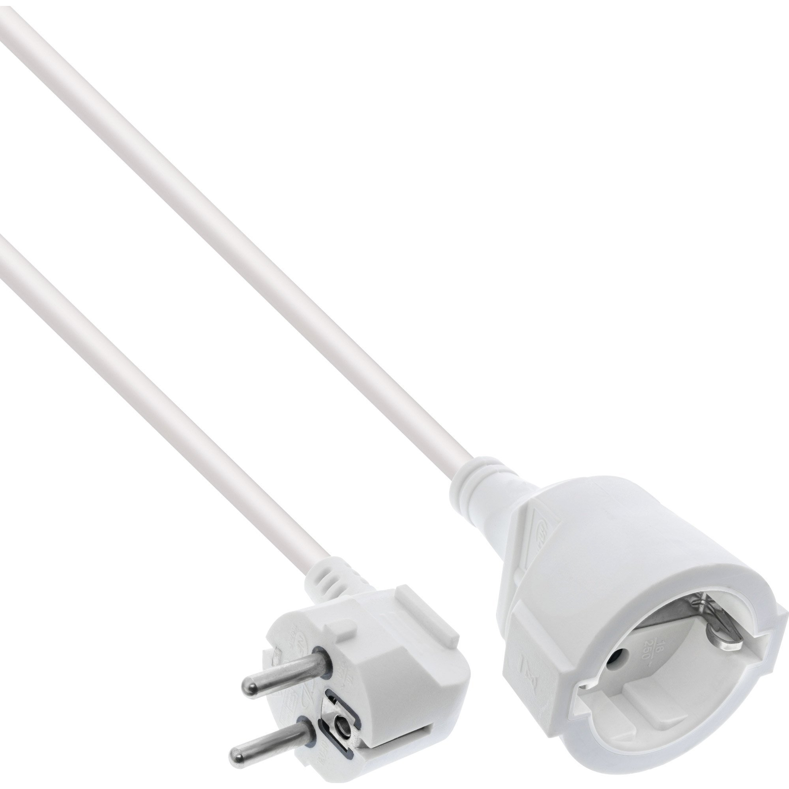 InLine 16403U elektromos elosztó 3 M 1 AC kimenet(ek) Beltéri Fehér (16403U)