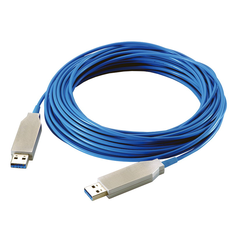 Logilink USB 3.0 kábel, USB-A/M - USB-A/M, AOC, TT dongle, kék, 10 m (CU0101) (CU0101)