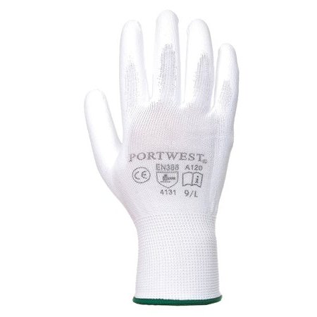 Portwest A120WHRM Szerelőkesztyű tenyéren mártott 8-as méret - Fehér (A120WHRM)