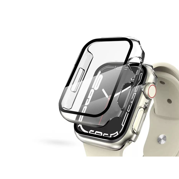 Haffner defense 360 Apple Watch 7 (41 mm) védőtok beépített edzett üveggel (FN0287)