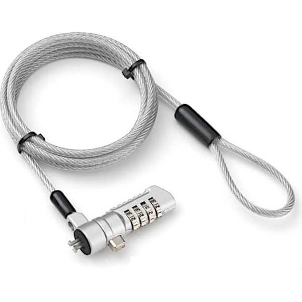 Techly IQ-LOK-16-K kabellås Sølv 1,8 m