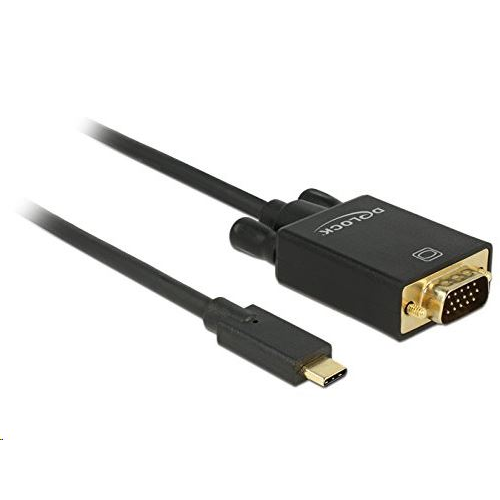 Kábel DeLOCK 85262 2m USB-C na VGA (D-Sub) Čierny