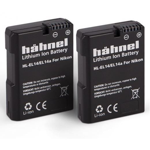 Hahnel HL-EL14/14A Twin Pack akkumulátor szett (Nikon EN-EL14/14A, 1050mAh) (1000 160.6) (1000 160.6)