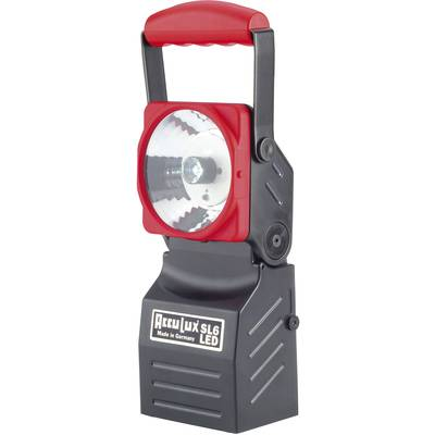 AccuLux munka- és szükségáram fényszóró SL6 LED-del 456541 3 W-os Power LED, pilotlámpa 5 mm LED-del 5 óra Fekete, Piros (456541)