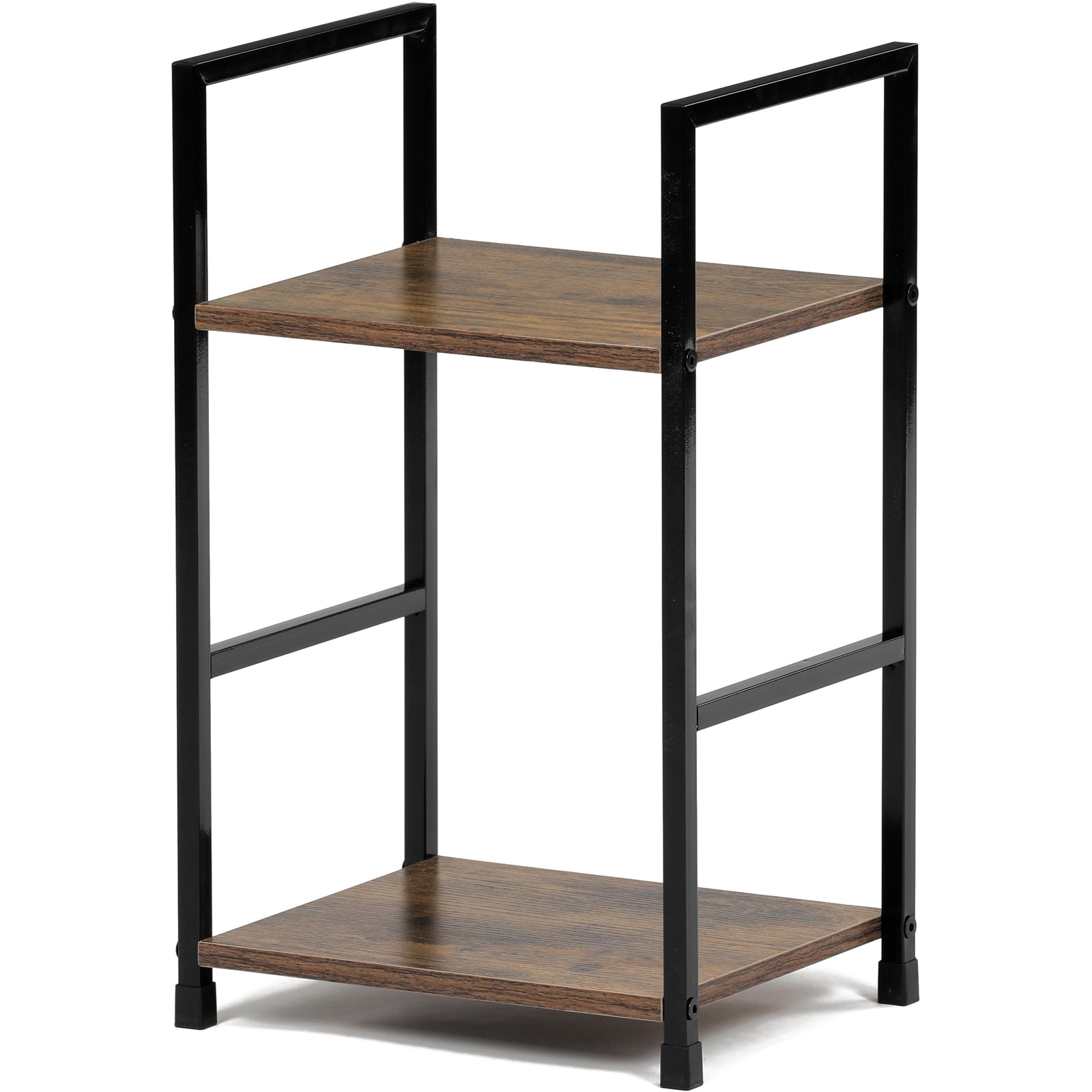 Polc, régi fa dekor, MDF, fekete lakk, 2 db (GD-212 OLW)