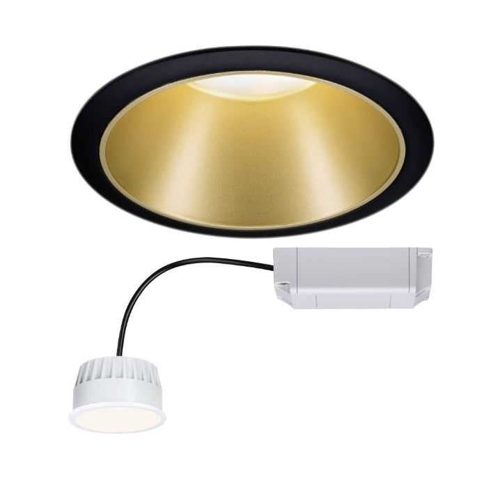 Paulmann ColeCoin Zigbee LED-es beépíthető lámpa fekete-arany (93395) (P93395)