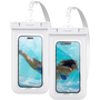 Spigen Aqua Shield A601 univerzális vízálló tok fehér 2db (ACS06013)