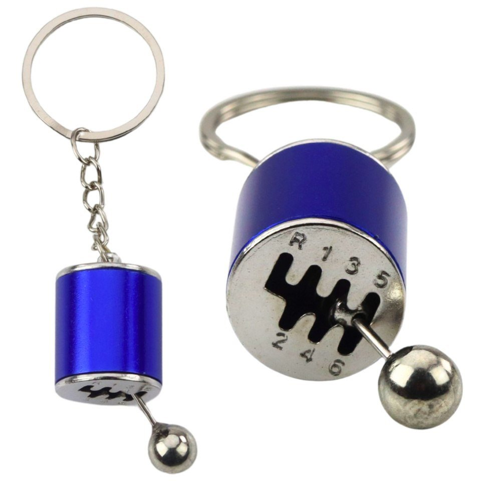Fém Kulcstartó, Mozgatható Sebességváltó, Kék- 26207 (26207)
