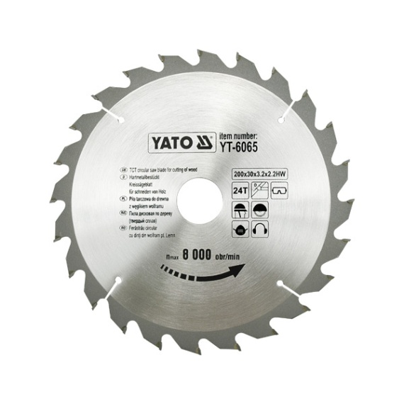 YATO KÖRFŰRÉSZ 200x30mm 24 FOGÚ (YT-6065)