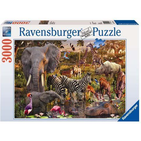 Jigsaw Puzzle 3000el Animals Of Africa 170371 Ravensburger P6