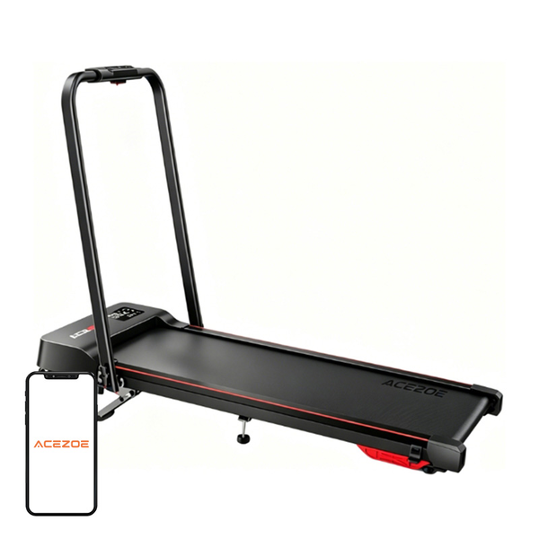ACEZOE P12 összecsukható elektromos futópad fekete-piros CTM4020