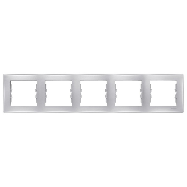 Schneider SDN5800960 SEDNA vízszintes alumínium ötös keret