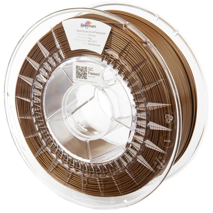 Spectrum 3D nyomtatószál, Premium PLA, 1,75 mm, Pearl Bronze, 1 kg (80041)