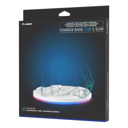 Snakebyte PS5 Charge Base RGB 5 Slim töltőállomás fehér (SB923340) (SB923340)