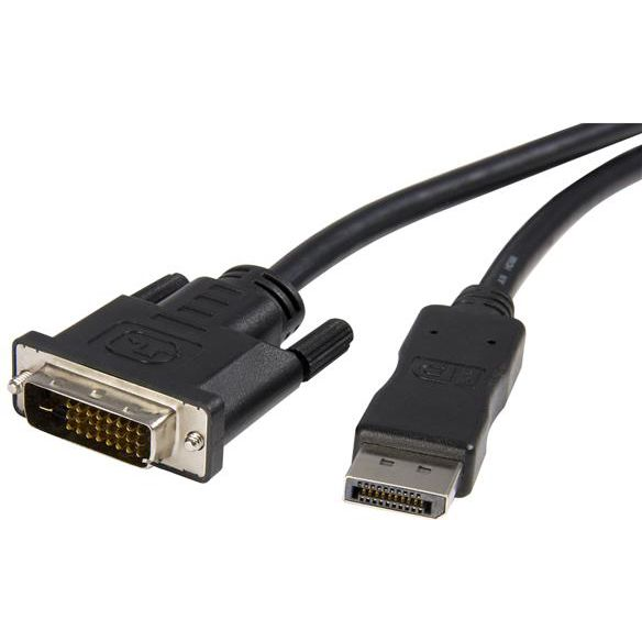 StarTech.com DP2DVIMM10 video kabel adapter DVI-D Zwart
