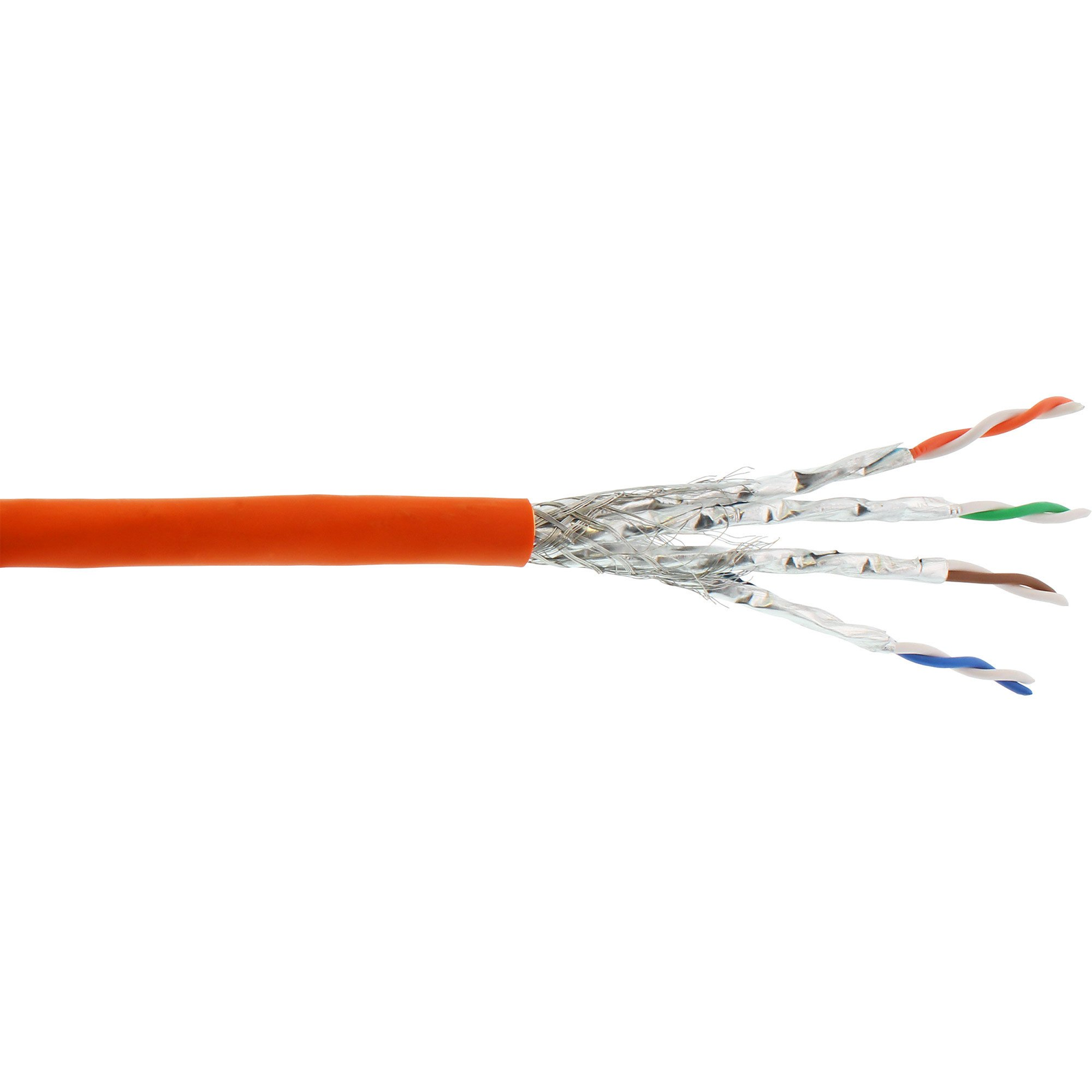 InLine 71500I sieťový kábel Oranžová 500 m Cat7a S/FTP (S-STP)