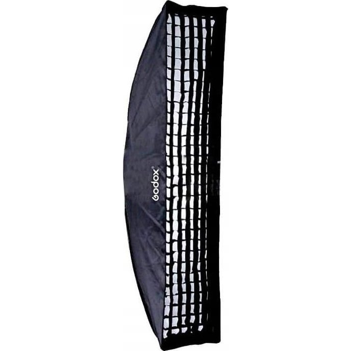 Godox softbox 35x160 cm méhsejtráccsal bowens csatlakozású alumínium gyűrű adapter (SB-FW35160)