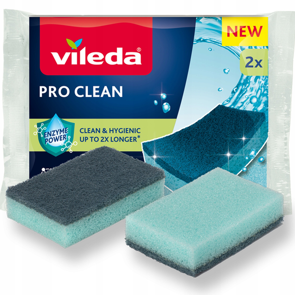SPUGNA + FIBRA  PRO CLEAN           2 PZ  VILEDA