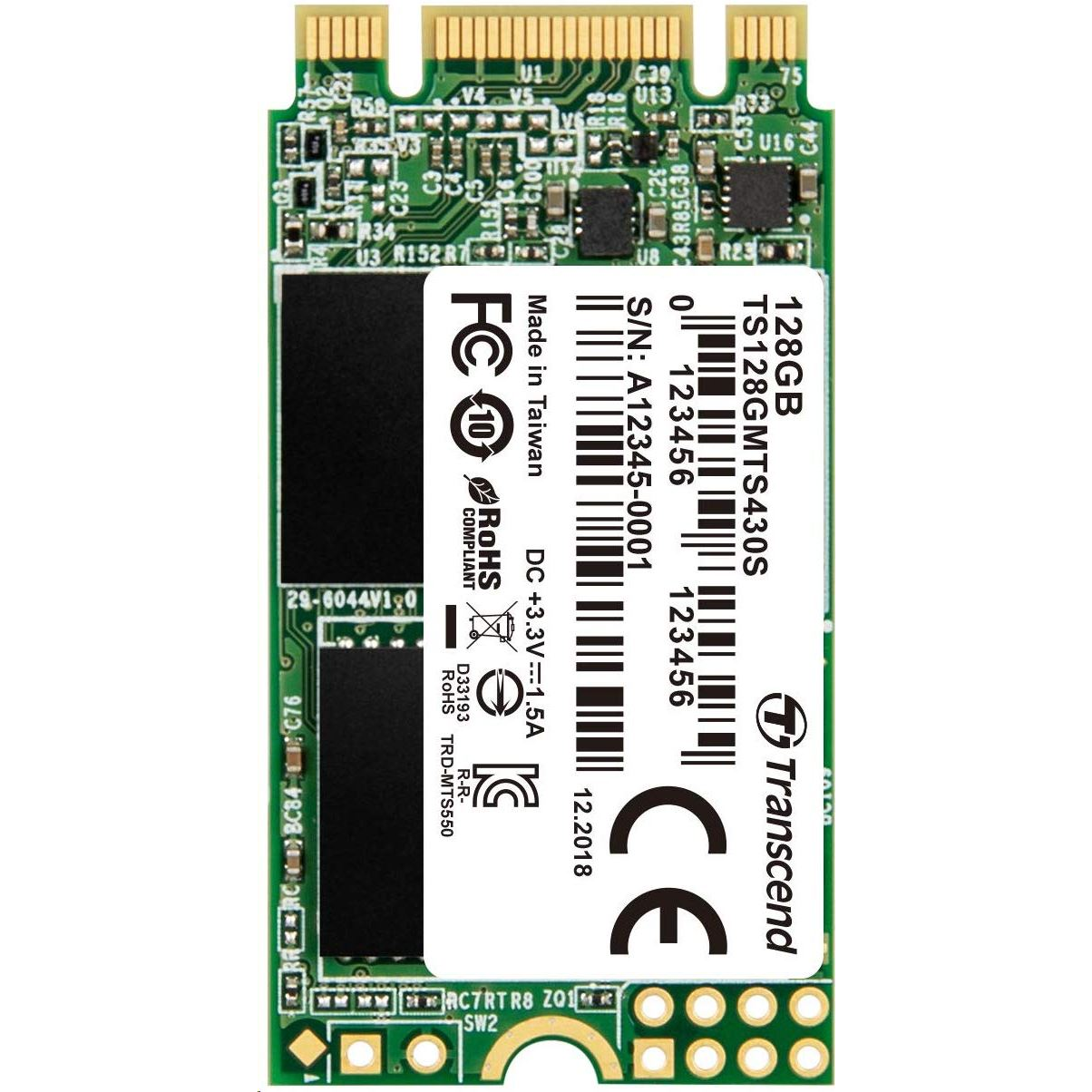 SSD disk Transcend 430S 128GB M.2 SATA III (TS128GMTS430S)
